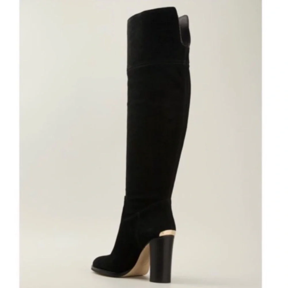 Michael Kors Regina Knee High Black Tall Heeled Boots 8.5